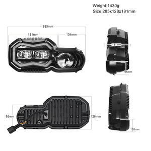 Yosovlamp 110W LED far modifikasyonu modelleri için B-M-W motosikletler için F800GS F800 F700GS F650G" - Product Image 3