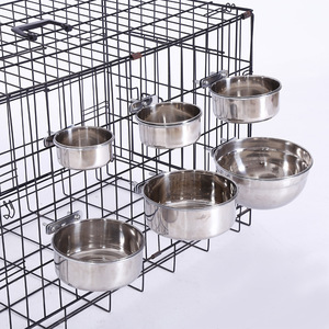 Chất lượng cao nhà máy 201 cấp thép không gỉ Bird <span class=keywords><strong>Feeder</strong></span> trên Vẹt lồng - Product Image 1