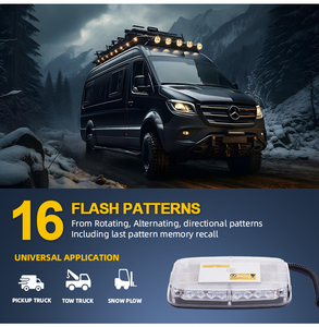 Waterproof <strong>6</strong> <strong>Led</strong> 12 <strong>Volt</strong> Emergency Strobe Flasher Light for Vehicle Motorcycle Warning Light - Product Image 5