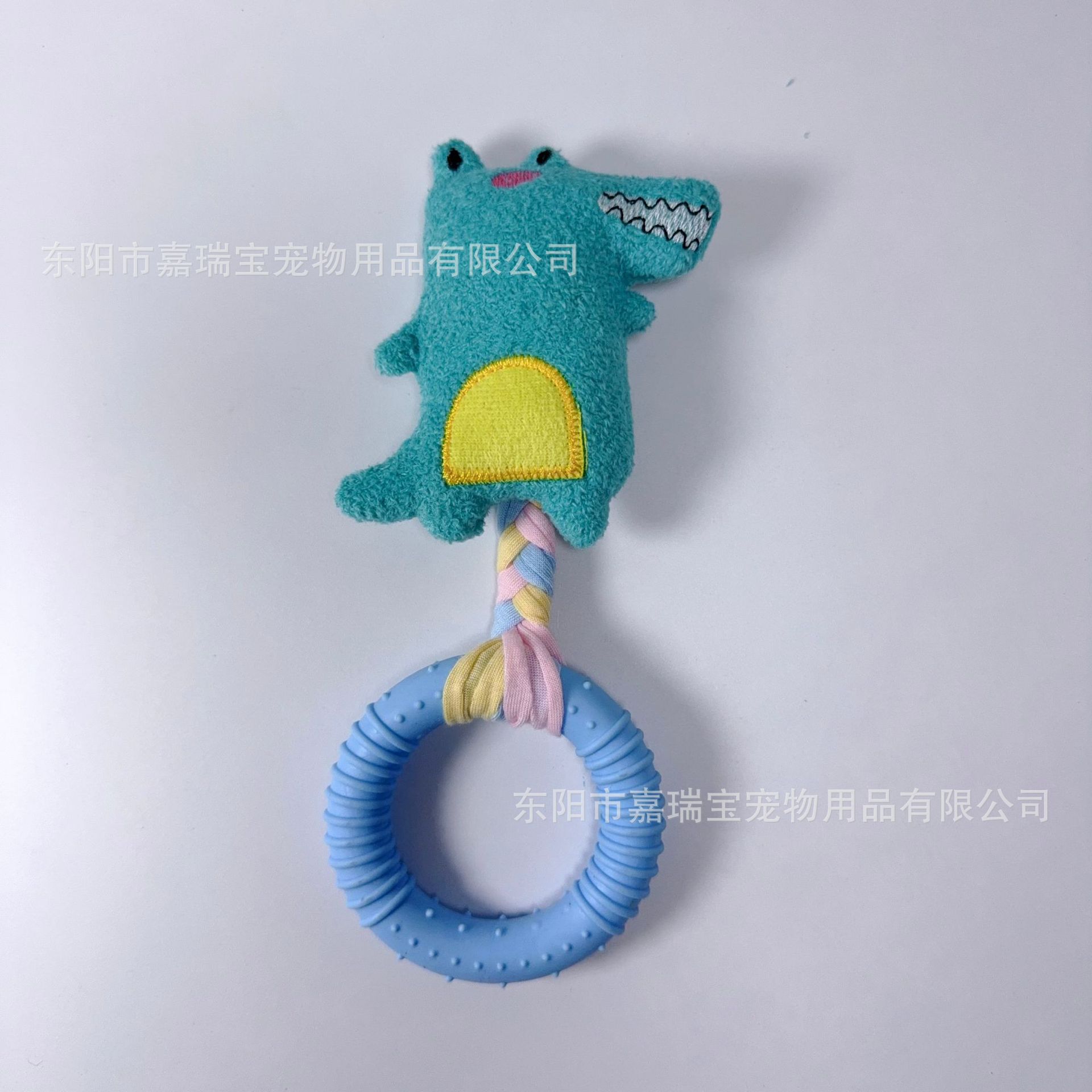 Voice-sounding crocodile-cloth horizontal circle chew-209cm-51g