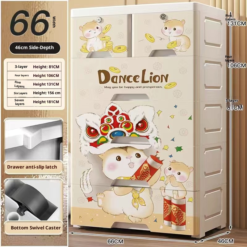 66 cm de largeur (Motif/Style Hamster Danse du Lion)
