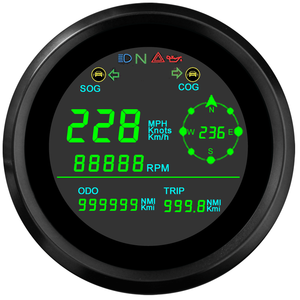 MPH และ KPM GPS Speedometer สแตนเลสสตีลรวมไมล์ปรับ - Product Image 2
