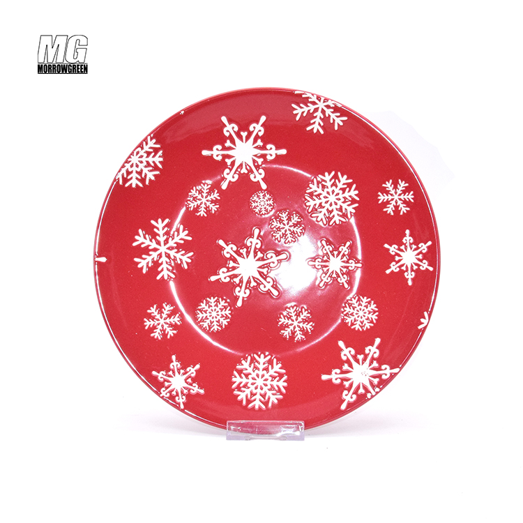 Christmas Stoneware Porcelain dishes Sets New Arrived dishes Sets Classic Style Croctery ceramic dinner plates set of 6