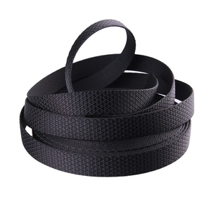 Gacent Webbing Supplier <strong>Custom</strong> Woven 100% Polyester Nylon Black Twill Webbing for Backpack - Product Image 2