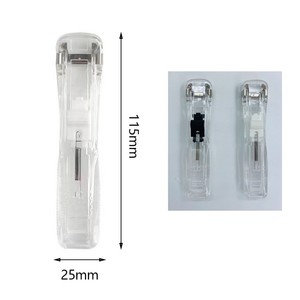 Máy Dập Ghim Không Viền Màu Trong Suốt Máy Dập Ghim Không Móng Tay Đơn Giản Cho Học Sinh - Product Image 1