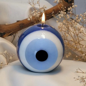 Aromatherapy Protection <strong>Evil</strong> Eye Black Blue Scented Candles Spherical Eye Candle Spherical Gift