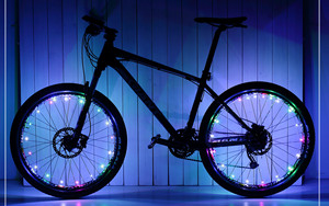Colorful Waterproof Bike Spoke <strong>Light</strong> Tire Led Bicycle Wheel <strong>Light</strong> with String <strong>Light</strong>