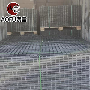 Paneles de valla de malla de alambre soldado galvanizado de seguridad cuadrado galvanizado en caliente para la construcción