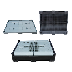 JOIN, venta de fábrica, caja de palés de plástico apilable plegable, contenedores de cosecha, contenedor grande a granel para frutas - Product Image 3