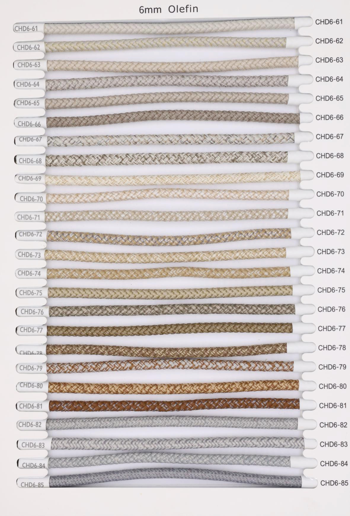 Couleur de corde oléfine 4