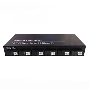 Entrada y Salida POE de 12/24/48V, 1-6 puertos, 10/100/1000M, modo único, 2 RJ45 y 6 puertos de fibra SC, convertidor de interruptor Ethernet rápido, pcb - Product Image 2