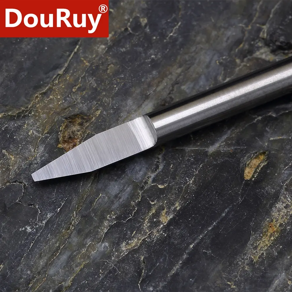 DouRuy flat bottom engraving bits cnc tools V engraving cutting tools carving bits