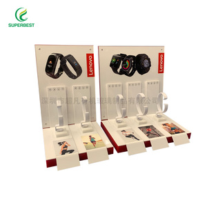 Espositore acrilico personalizzato espositore per orologi in acrilico personalizzato da fabbrica trasparente per negozio al dettaglio