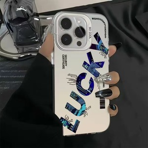 เคสโทรศัพท์ป้องกัน PC นำโชคมีสไตล์สำหรับ Apple รุ่น16 15 14 13 12 11 PLUS & XR XS PLUS