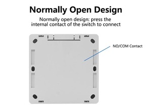 Pulsante di rilascio dell'uscita a pressione della copertura del pannello in plastica del sistema di controllo accessi dell'interruttore della porta - Product Image 4