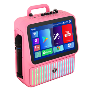 Double 4 Inch Party DJ Sound Karaoke Machine Box with Laser Light for Outdoor and Home Android Smart WiFi Karaoke Entertainment - Product Image 2