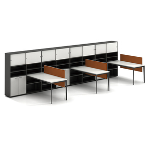 Factory <strong>Custom</strong> Modern 6 Person Office <strong>Computer</strong> Workstation <strong>Desk</strong> for Staf - Product Image 3