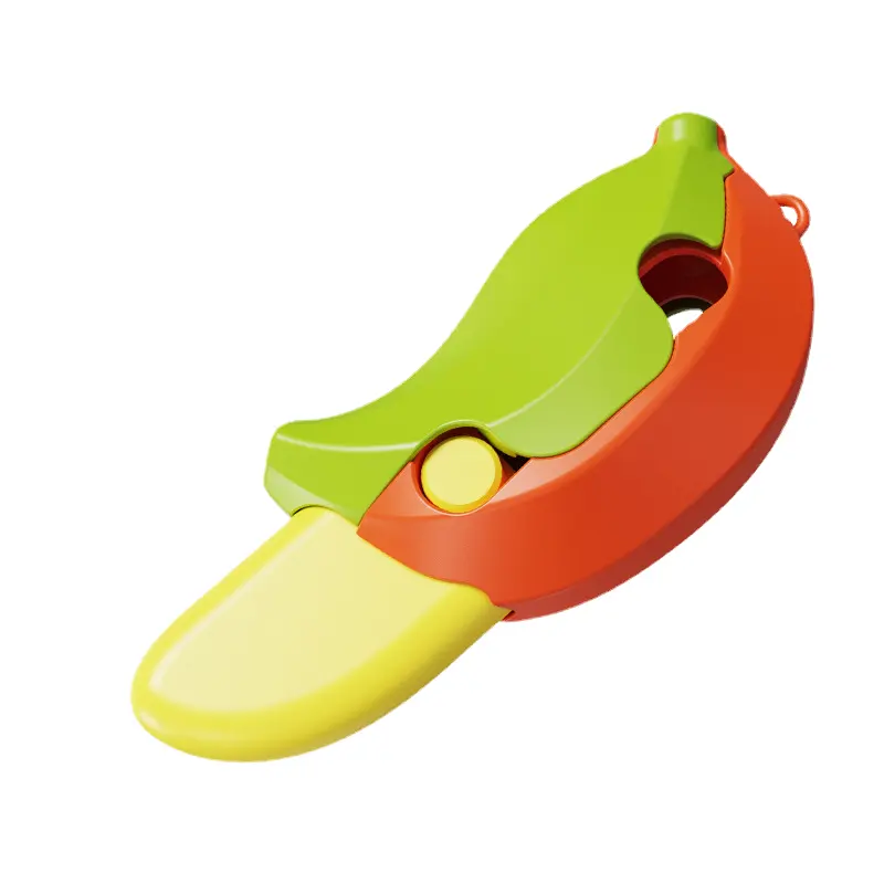 HY Toys Tiktok com a nova rede de alto nível de aparência vermelha gravidade banana rabanete faca de descompressão brinquedo fofo para amantes
