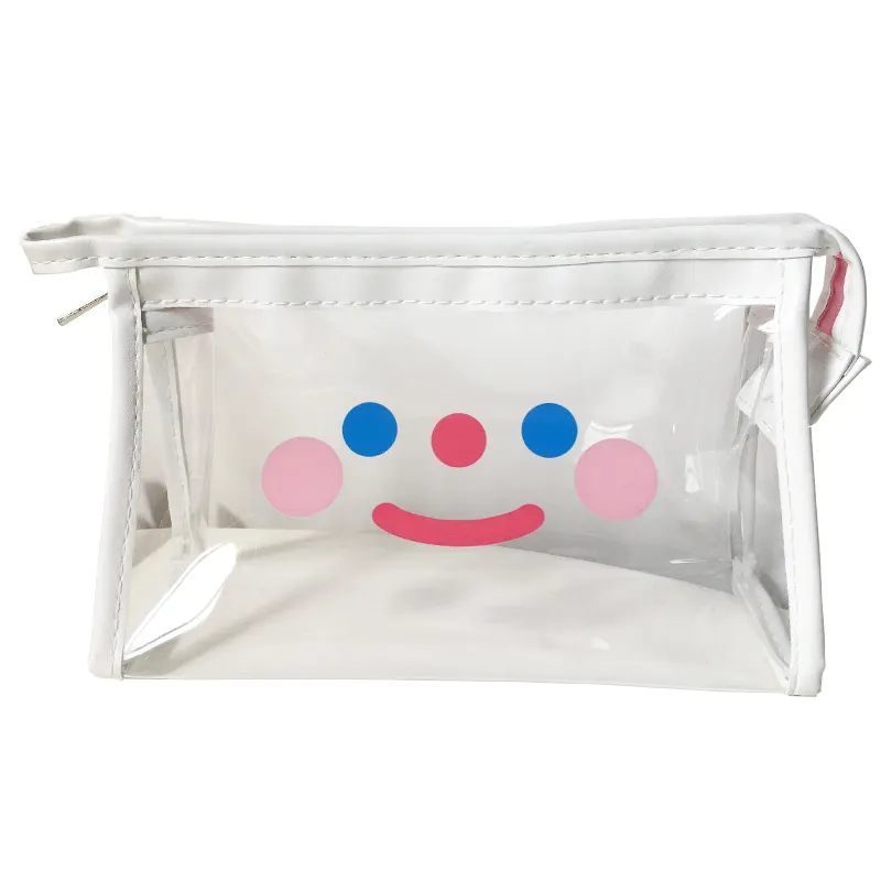 Travel Transparent PVC Toilet Cosmetic Bag Clear Make up Pouch with Zipper