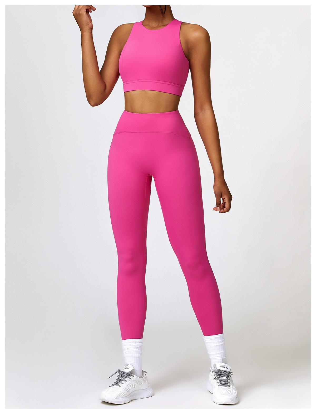 neon long legging set