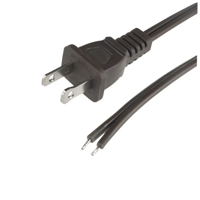 AC Power Cable 2 pin american polarized 12-20AWG AC Extension Cord Power