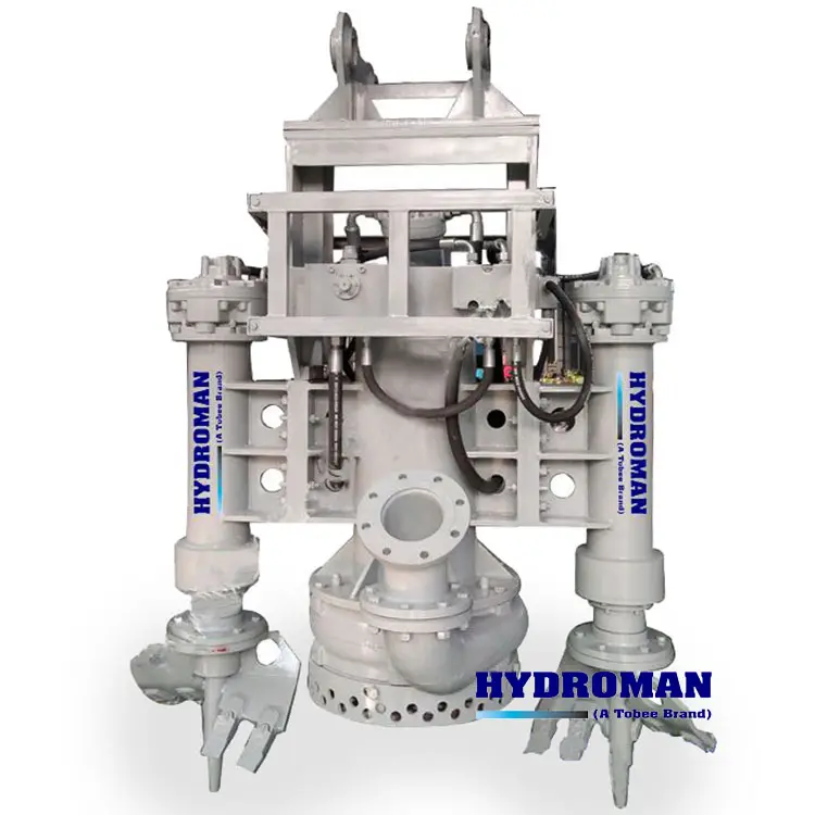 Pompe de puisard hydraulique de dragage de boue hydraulique submersible d'hydroman