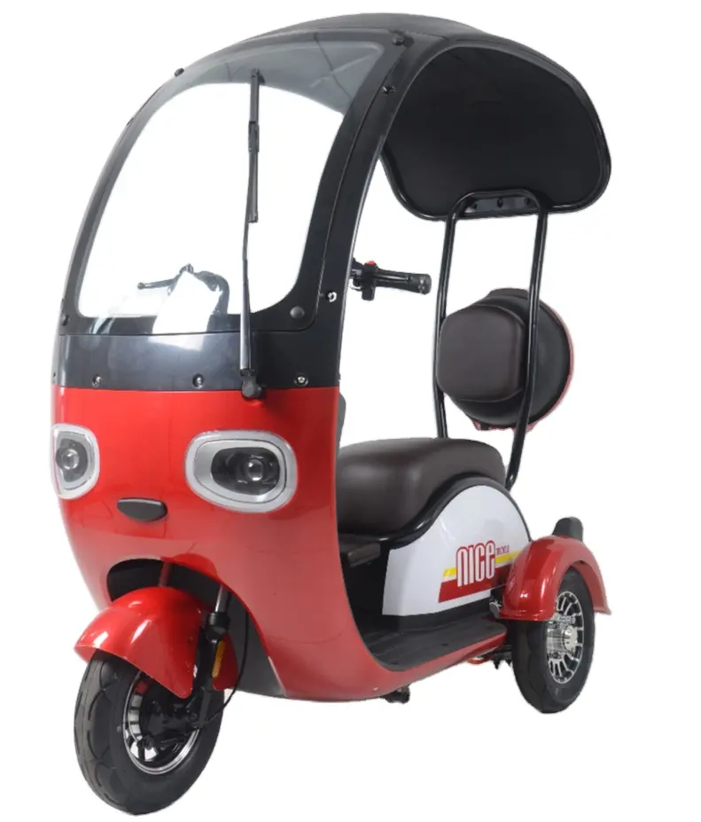 मोटर चालित तिपहिया यात्री Tricycle वयस्कों के लिए पैडल इलेक्ट्रिक स्कूटर 500w बिजली Tricycle