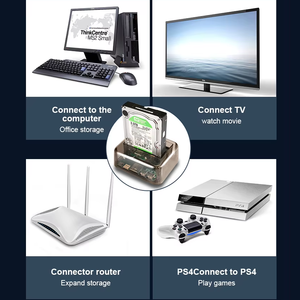 Fabrika 2.5/3.5 inç alüminyum SATA/IDE durumda USB 3.0 harici arayüz yerleştirme istasyonu için HDD klon HDD muhafaza - Product Image 5