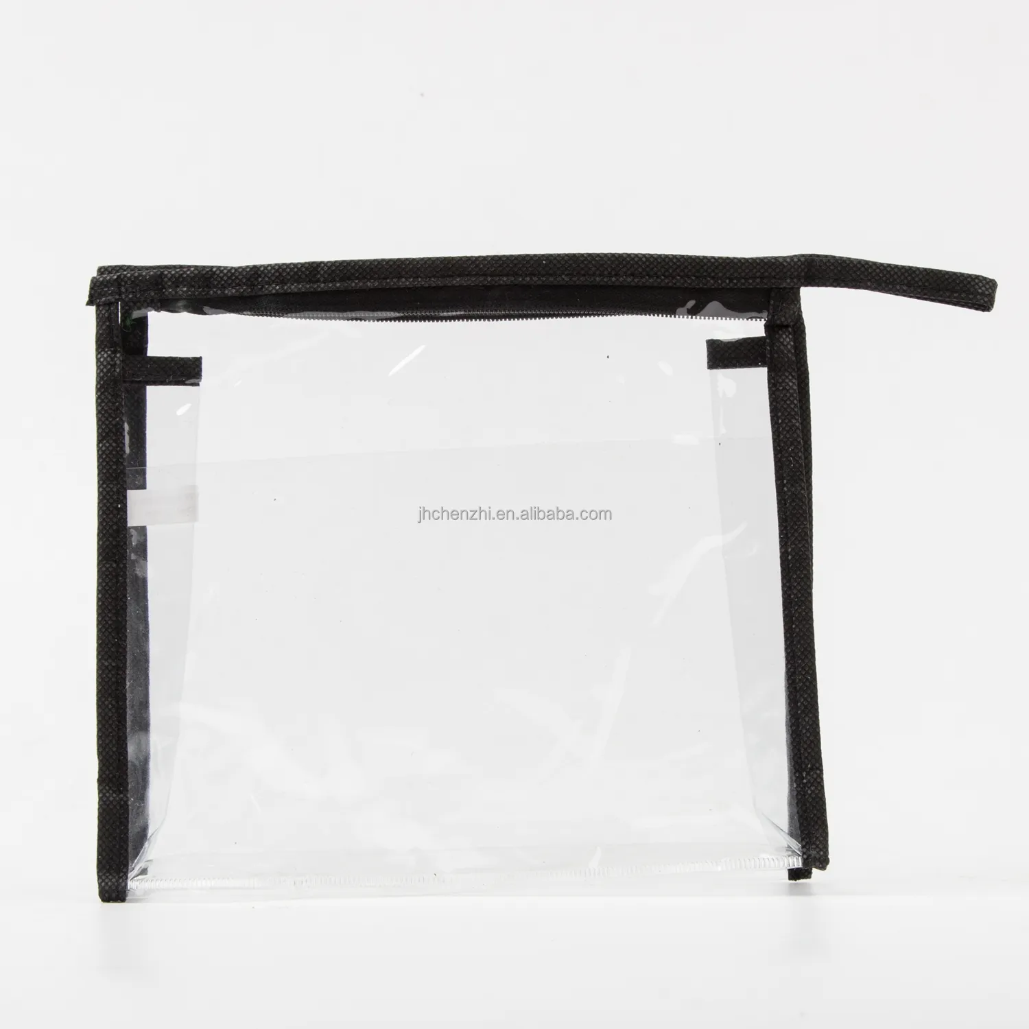 Sacchetto cosmetico impermeabile trasparente personalizzato sacchetto per trucco con cerniera in vinile PVC bagno per le vacanze e Set da viaggio per organizzare la borsa