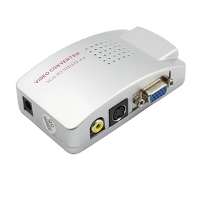 Convertidor de TV VGA portátil a 3 RCA S-Video AV Una salida de señales VGA con función Plug and Play Incluye adaptador - Product Image 1