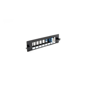 Rongbang 4 - 12 Ports 2 Pieces Structure Adapter Fiber Optic <strong>Patch</strong> <strong>Panel</strong> Cable Management Full Loaded Black or Customized Color - Product Image 5