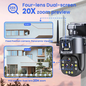 Yeni varış 16MP 4 lensler 20X Zoom ev kullanımı kablosuz WiFi ağ PTZ IP kamera IPC360 ev açık WiFi güvenlik güvenlik kamerası - Product Image 3