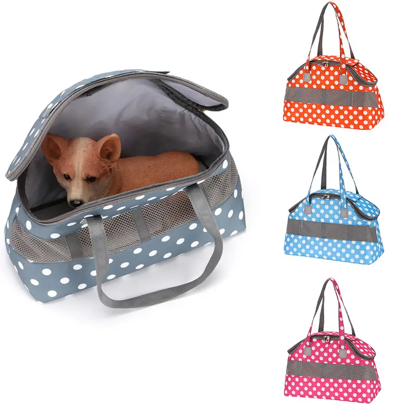 Soft-Sided Pet Dog Carrier Bag Travel Cat Carriers Portable Backpack Cat Cage Breathable Small Dog Travel Bag Airplane Approved