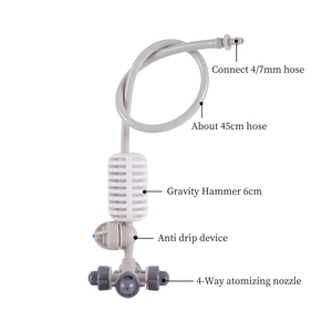 Four Way Crossing Misting Irrigação <span class=keywords><strong>Fogger</strong></span> Spray Bico Jardim Pendurado Sprinkler Micro Pulverizador - Product Image 1