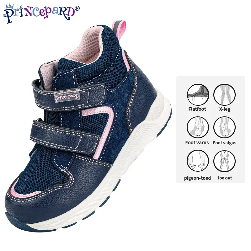 Prince pard Autumn Kinderschuhe Factory Supply Ortho pä dische Schuhe für Kinder Mädchen mit Arch Support Fashion Trend Sneakers
