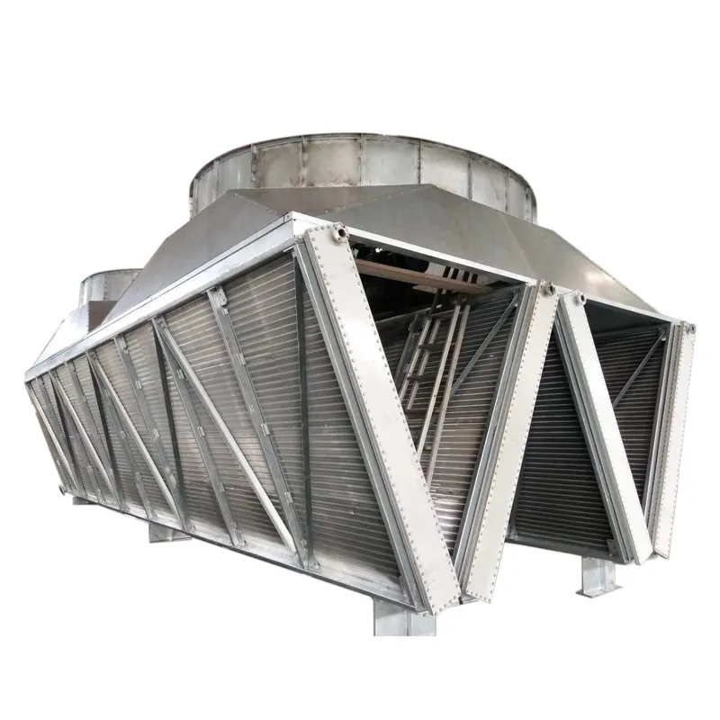 Equipamento De Refrigeração Industrial Refrigerador Seco Condensador De Calor De Ar Tipo V Refrigerador De Ar Seco