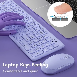 2.4Gワイヤレスキーボードとマウスセット人間工学に基づいたキーボードマルチメディアサイレントマウスコーム (ラップトップコンピューター用) - Product Image 3