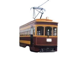 路面電車トロリーカー電気駆動の公共輸送車両の電力は、オーバーヘッドワイヤーから供給されます。