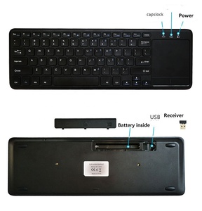 El más nuevo teclado táctil delgado para computadora 2,4G Mini teclado inalámbrico recargable con panel táctil 78 teclas para Ipad pro 12,9 pulgadas - Product Image 5