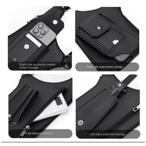 हॉट सेलिंग विंटेज वाटरप्रूफ पु उपयोगिता बंदूक बनिट प्रतीक चिह्न फोन एंटी-चोरी क्रॉसबॉडी स्लिंग चमड़े के हार्नेस बैग - Product Image 5