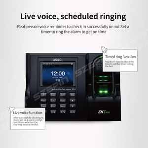 ZK TECO <span class=keywords><strong>U560</strong></span> hệ thống chấm công sinh trắc học Máy quét dấu vân tay Máy chấm công thời gian đồng hồ vân tay Wifi - Product Image 4
