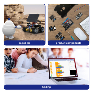 Paletli akıllı araç kodlama DIY kök güneş tankı Robot araç kiti Arduino uyumlu robotik eğitim için ESP32 programlanabilir