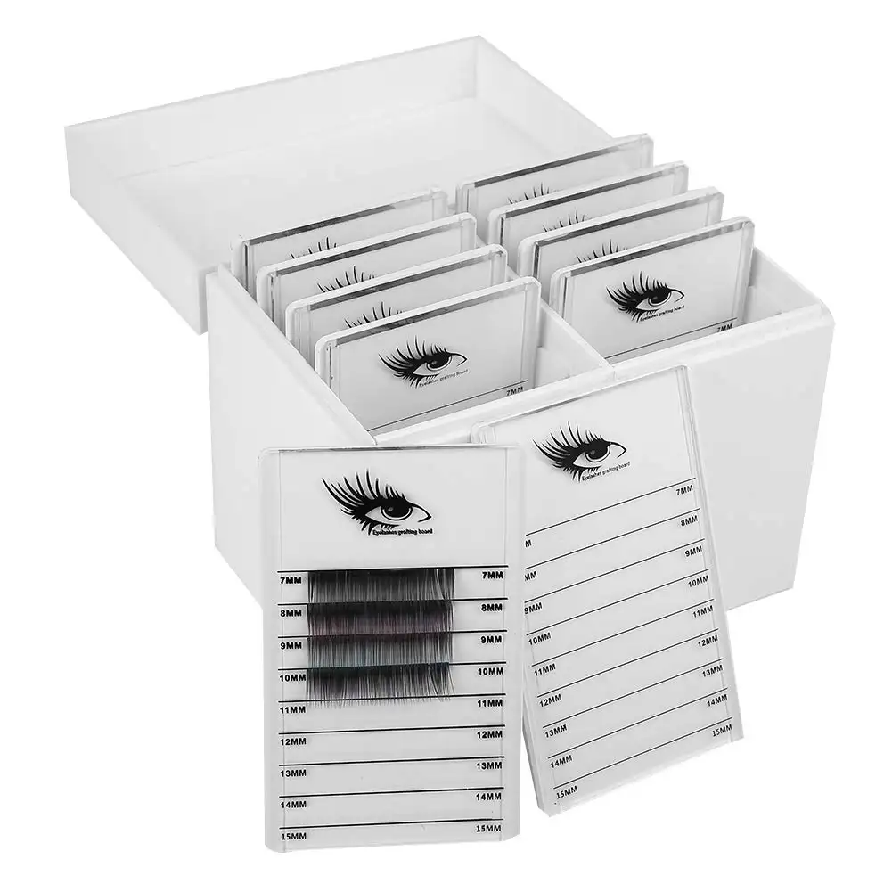 Caja de almacenamiento de extensiones de pestañas, organizador de maquillaje, exhibición de pestañas postizas, 10 capas, envío rápido