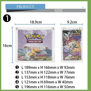Booster gói tùy chỉnh hộp hiển thị trường hợp rõ ràng acrylic với Poke Mon nam châm Nắp UV bảo vệ ưu tú huấn luyện viên etb lưu trữ trường hợp - Product Image 6