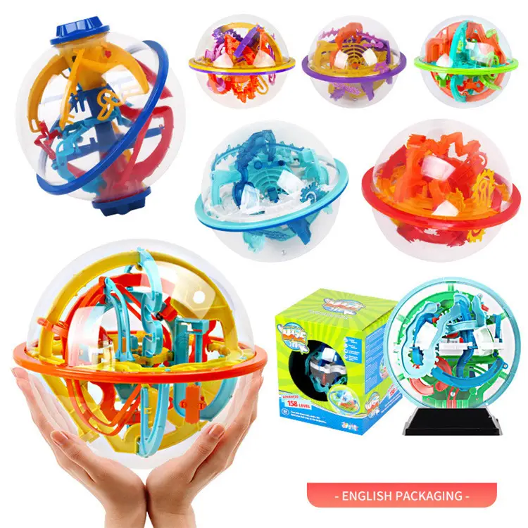 Educacional intelectual Jogo Brinquedos 3D Labirinto Puzzle Ball Toy Brain Teaser Jogo 3D Maze Ball