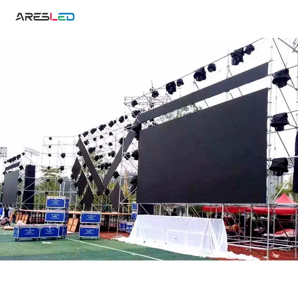 Areindoor kapalı açık dev sahne arka plan P 3 91 led sahne duvar panosu/müzik festivali için LED ekran