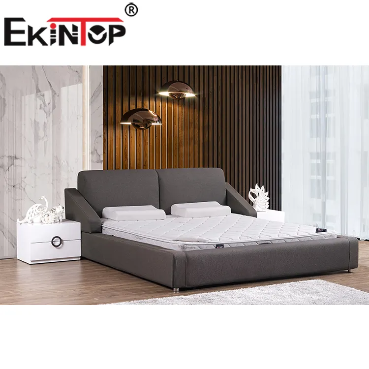 Ekintop hot sale new design new model bed set furniture bedroom up-holstered beds