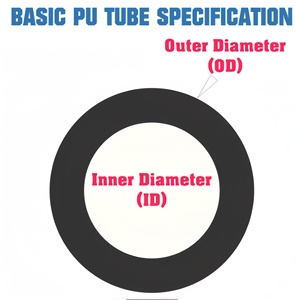 צינור אוויר צינור pu pvc צינור צינור אוויר צינור צינור אוויר קוטר 12*8 מ "מ 10*6.5 מ" מ 8*5 מ "מ 6*4 מ" מ 4*2.5 מ "מ