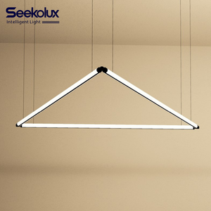 Şerit ışık lineer asılı ışık ile akrilik kabuk 5mm manyetik ray lambası modülleri ile otel ev ofis için - Product Image 2