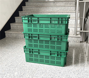Wholesale Price <strong>Nesting</strong> <strong>Crate</strong> 23.6&quot; X 15.7&quot; X 8.67&quot; Reusable Heavy Duty Plastic <strong>Crate</strong> for Fruit and Vegetable - Product Image 6